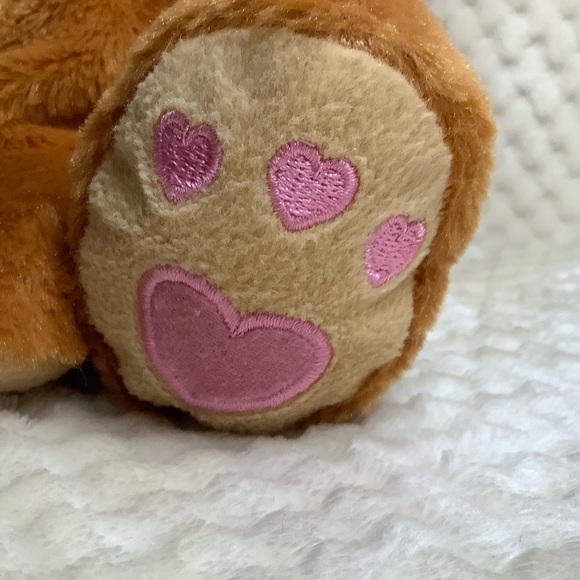 KELLTOY Plush Puppy Dog with Pink Hearts Stuffed Valentines Animal Toy - Picture 9 of 13